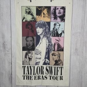 Taylor Swift Eras Tour Wall Banner Tapestry Swiftie Concert Decor